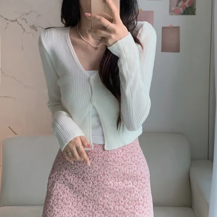 [반팔&긴팔 ver.] 💞꼬옥 소장 - 4계절 내내 활용! 데잇 투버튼 골지 가디건 상세 이미지 23