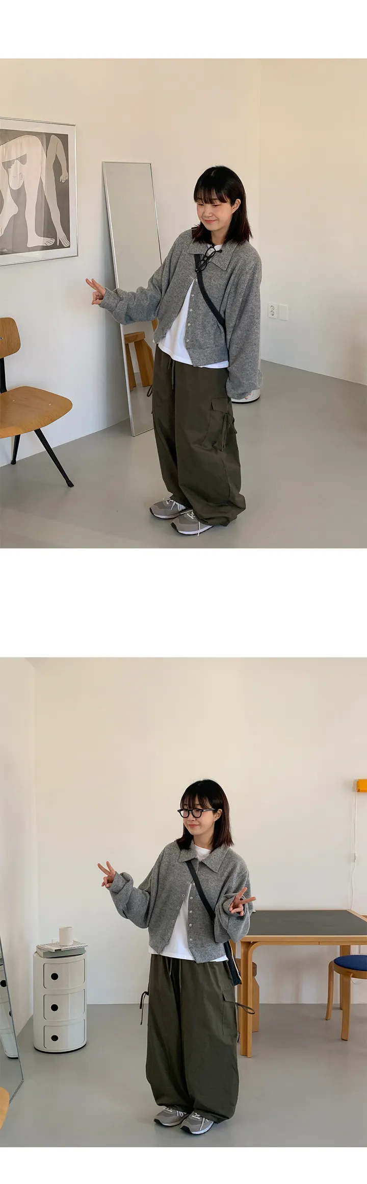 [6천장돌파]시에키 카라 크롭 가디건 (3color) 상세 이미지 4
