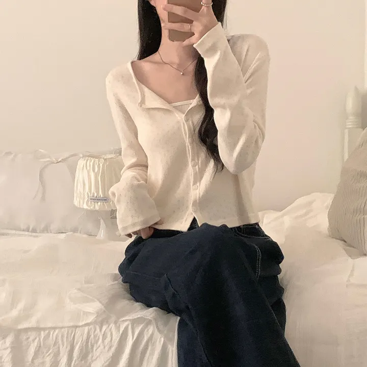 로로 펀칭 가디건 (8color) 상세 이미지 29