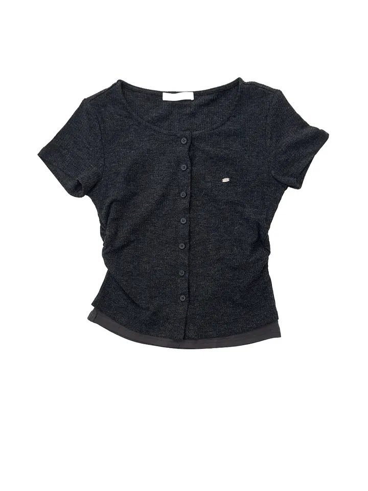 [25 SS신상🍀] Shirring Two Tone Layered Short NT 상세 이미지 16