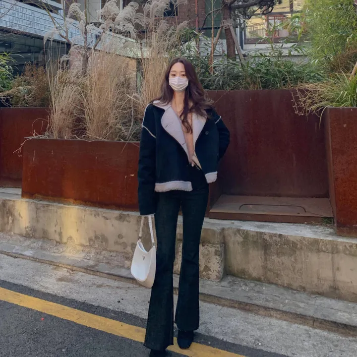 [심쿵핏/털빠짐X] 따뜻 도톰 파스텔 루즈핏 앙고라 모헤어 크롭 브이넥 벌룬 소매 깃털 퍼 니트 가디건 상세 이미지 23
