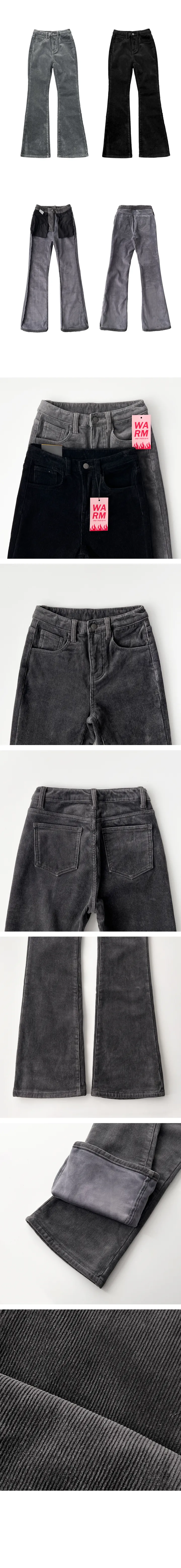 [~2XL/몸매보정효과] 코듀로이 프리미엄 융기모 슬림 부츠컷 팬츠 골덴 247번 상세 이미지 5