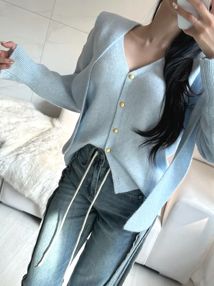 [ 숄니트 + 가디건 SET ] 파스텔 모헤어 루즈핏 가디건 (4color) / 모찌소재 폭닥폭닥소재감 / 가을가디건 / 루즈핏가디건 / 여리한색감 / 사장강츄!!! 상세 이미지 20