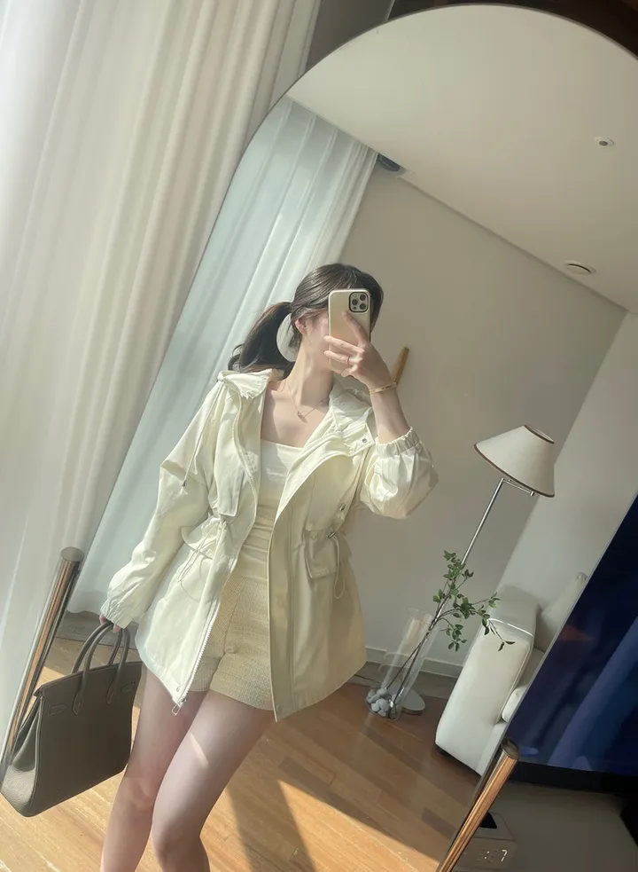 [신상💛핏보장]몽 스트링 후드 숏 루즈핏 야상 집업 자켓 상세 이미지 20