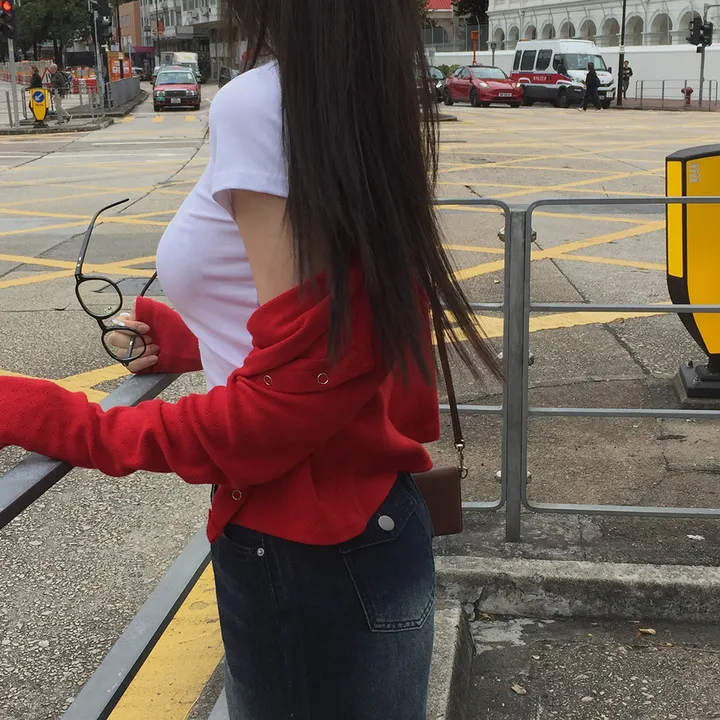 [✨주문폭주✨] 자체제작 크치made 애플 펀칭 아일렛 긴팔 가디건 - cd 상세 이미지 35