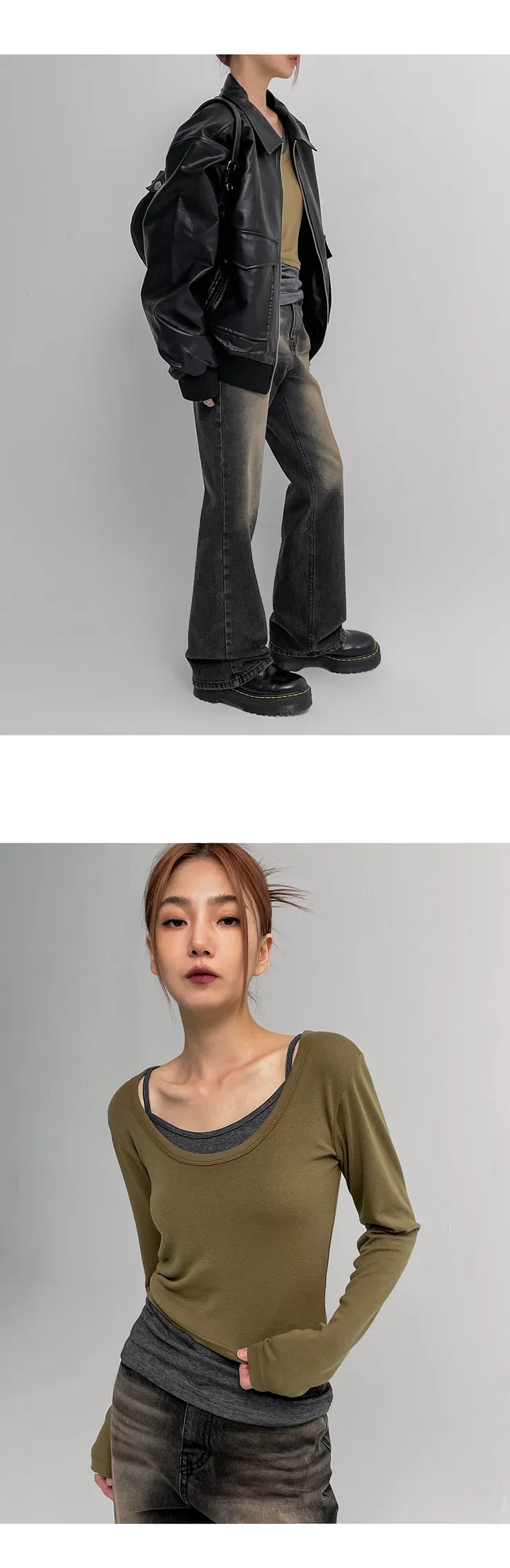 [7천장판매] 부벨 워싱 부츠컷 데님팬츠 [바지 긴바지 롱팬츠 슬림 부츠컷 데님팬츠 데님 청 워싱 데일리 빈티지] 상세 이미지 3