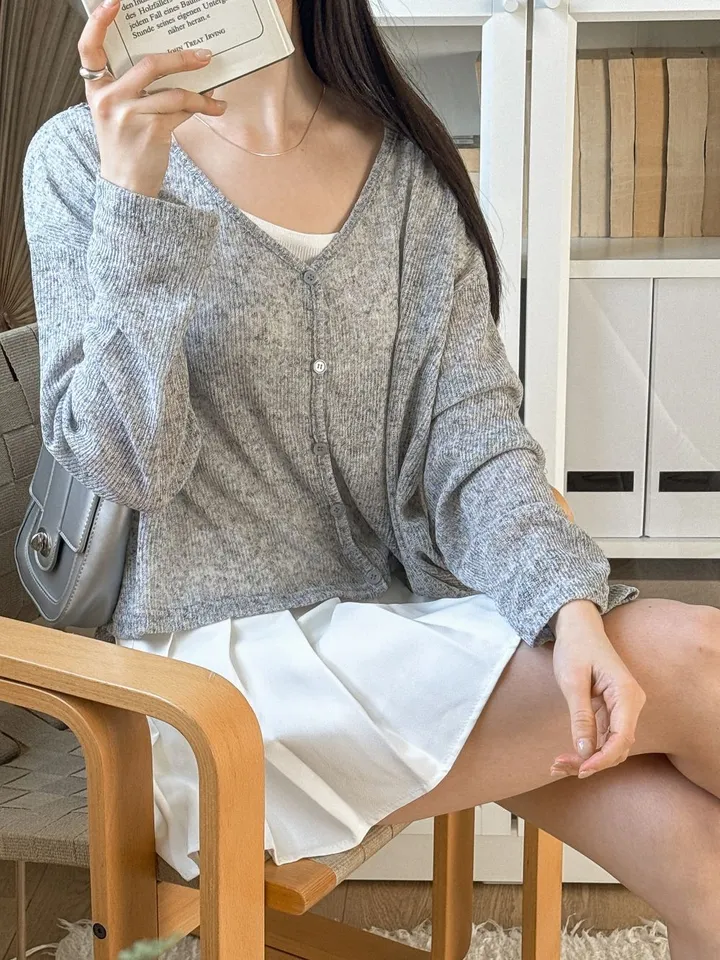 [66-110]💗2size💗빅사이즈 루즈핏 오버핏 - 쿠쿠 린넨 가디건 상세 이미지 20