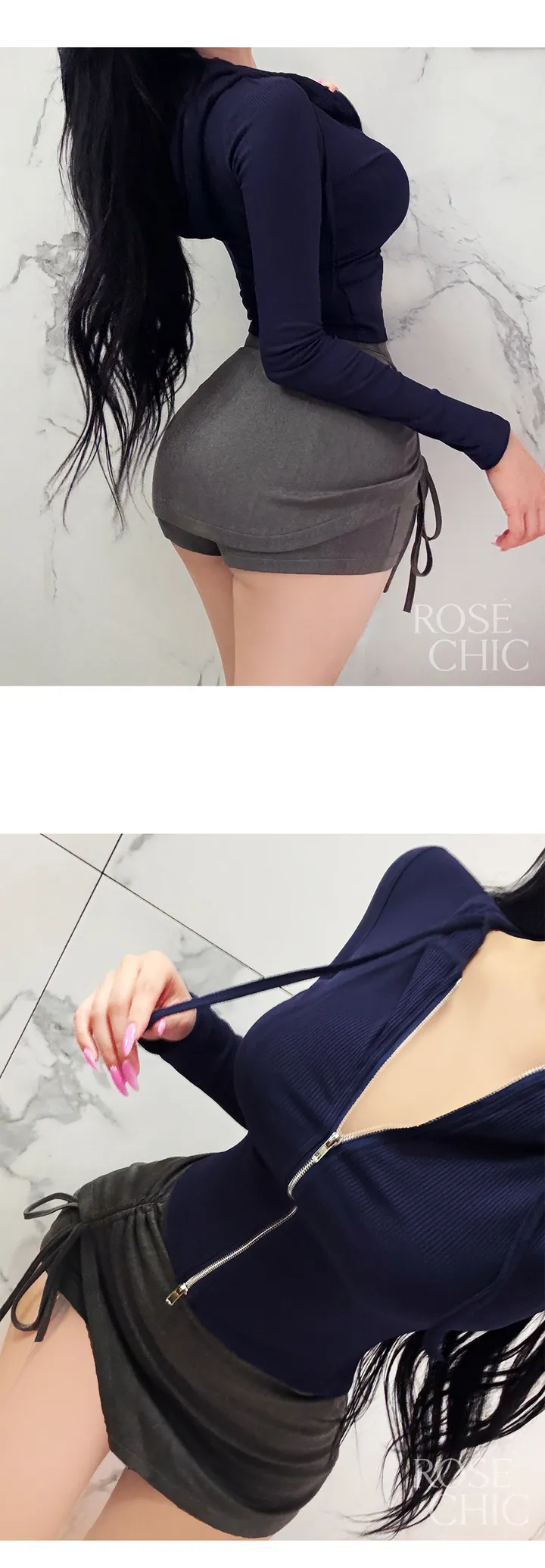 [날씬핏보장] 쫙붙여리 슬림 후드집업 6color 상세 이미지 16