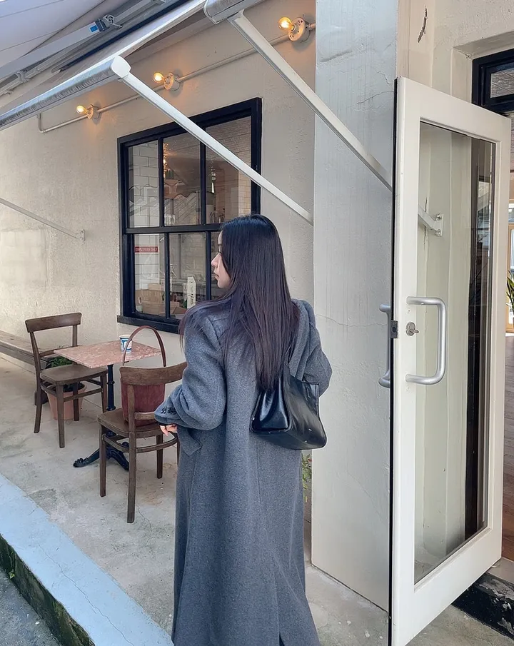 (퀄팅패딩내피안감/탈부착가능) 고급스러운 텍스처 더블 버튼 테인 핸드메이드 울 롱 코트 상세 이미지 39