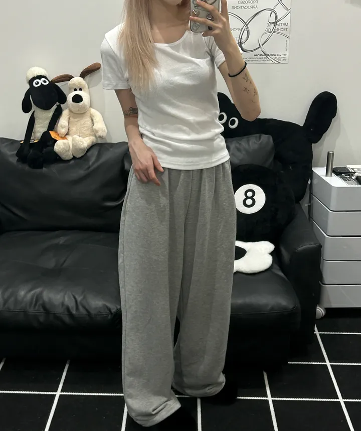 [🎀누적판매 2천장🎀] Butter slimfit u-neck short sleeve T 버터 슬림핏 유넥 반팔티 상세 이미지 10