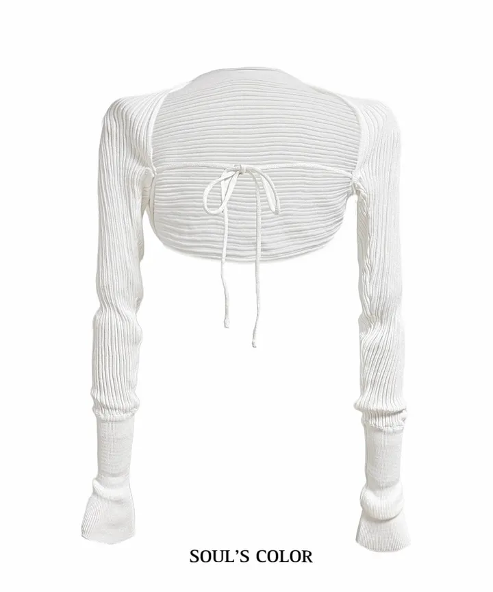 [MADE] Ribbed cool knit bolero (4color) 상세 이미지 8