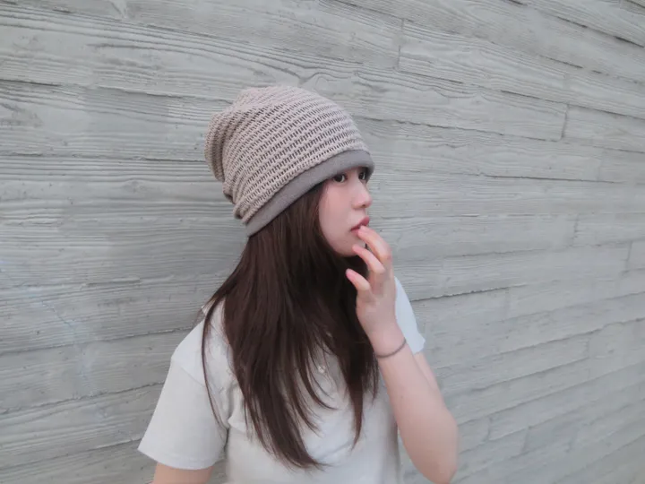Vintage Cozy Mesh Beanie 상세 이미지 2