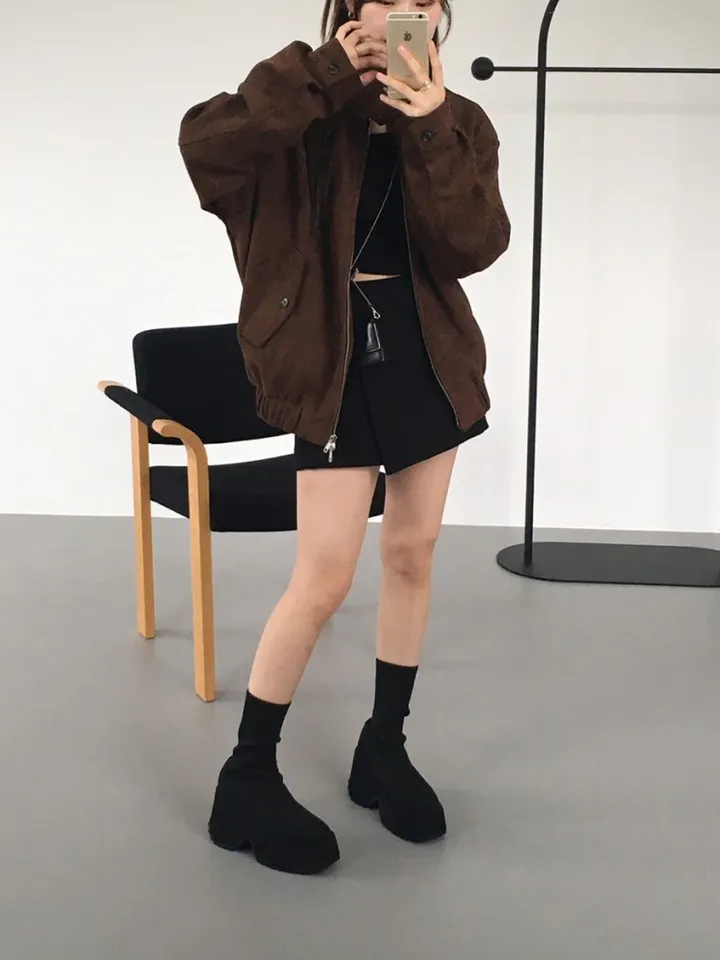 가성비갑) 로컬 스웨이드 자켓 (2color) [스웨이드/자켓/가을코디/코디추천/가성비/숏자켓/점퍼/대학생/y2k/데일리/겨울코디] 상세 이미지 20
