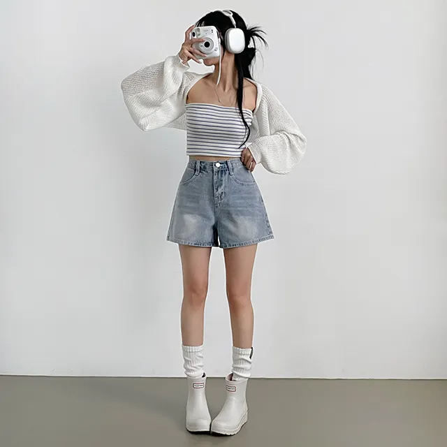 [컬러추가!/~2XL까지/made] 핏극찬, 시그니처 빈티지 데님숏팬츠 청반바지 4color 상세 이미지 31