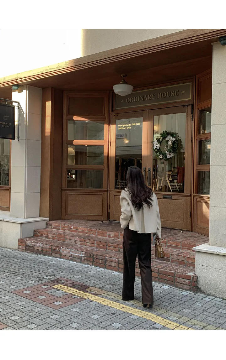 [자체제작/3천장돌파/S-L]프롬드 소프트 울 히든단작 핸드메이드 숏 코트 상세 이미지 77