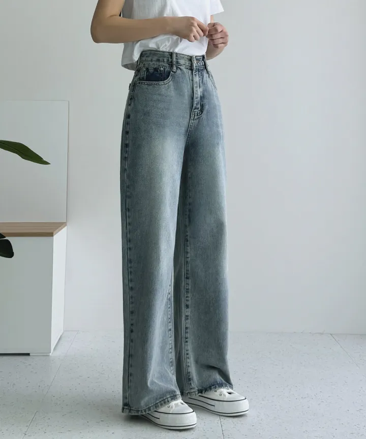 [3단기장/~2XL/6color/핫아이템]노수선와이드기획데님팬츠 상세 이미지 9