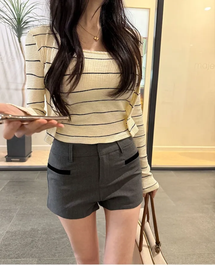 스트라이프 가디건+나시 투피스 상세 이미지 7