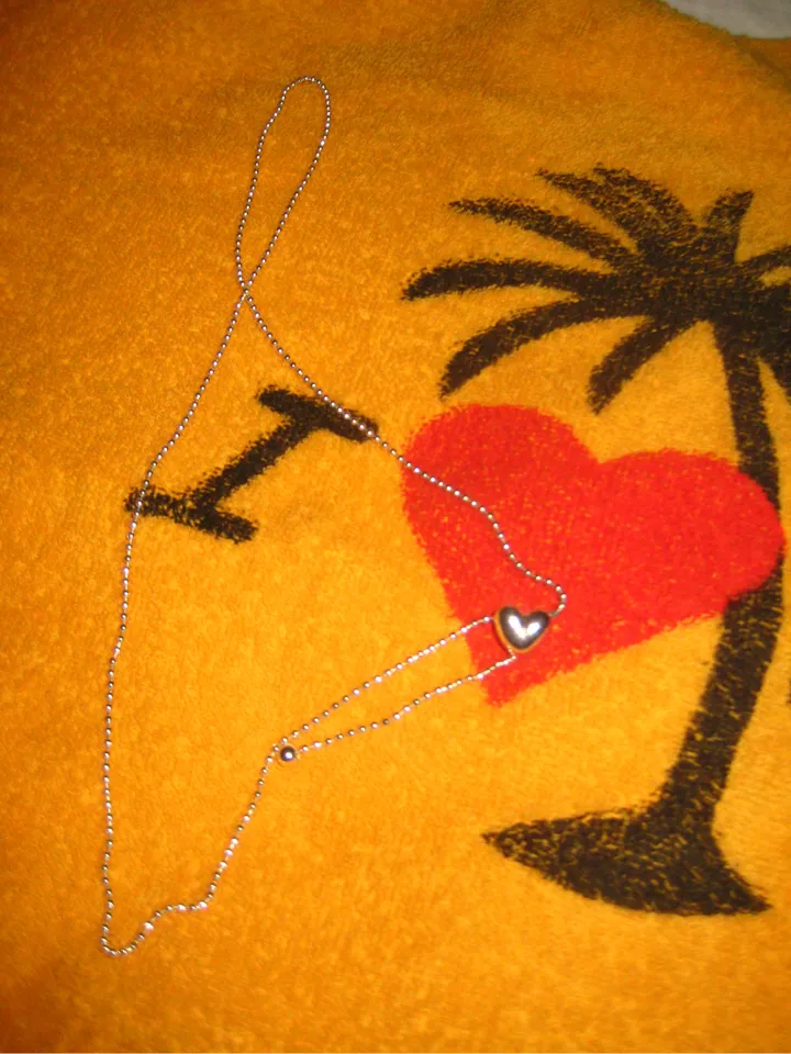 heart long necklace 상세 이미지 4