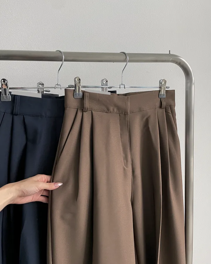 [~3XL/2기장] 르네상스 모더니즘 더블 핀턱 통 와이드 루즈핏 슬랙스 긴바지 롱팬츠 상세 이미지 72