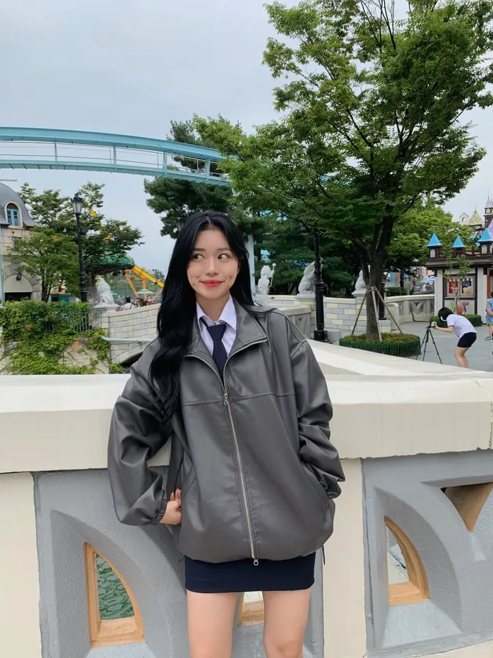 [주문폭주/MADE] 남녀공용 로제 오버핏 레더자켓 상세 이미지 15