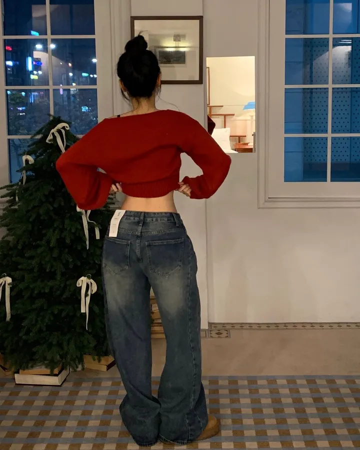주문폭주🔥[핏보장/말라보이는핏] 핀턱 데님 와이드팬츠 상세 이미지 48