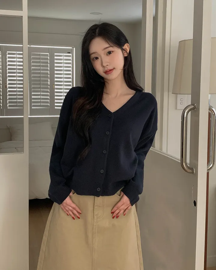 [예쁜여유핏/11colෆ] 다온 브이넥 루즈핏 긴팔 가디건 11colors 상세 이미지 31