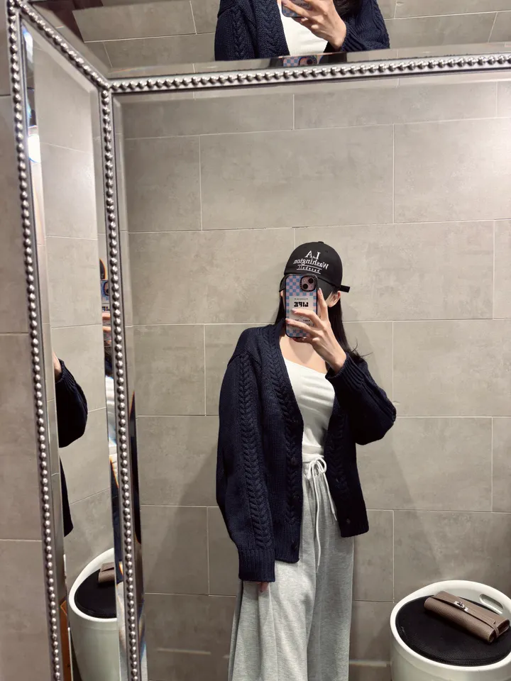 루어 케이블 브이넥 가디건 / 2color 상세 이미지 21