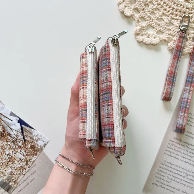 [handmade]빈티지 체크 카드지갑 vintage check card wallet 상세 이미지 16