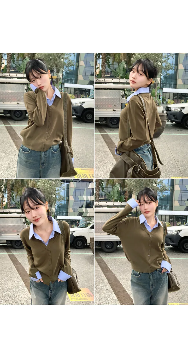 [일체형/코디완성템!강추♥]캐시셔츠버튼업가디건 상세 이미지 30