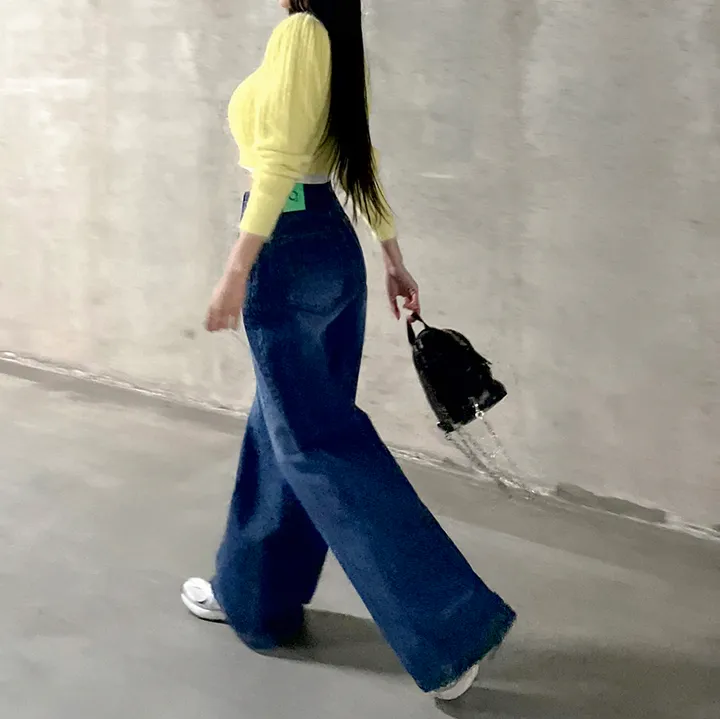 [3color/주인장인생템] 모디 립포켓 탄탄 롱 와이드데님 롱팬츠 키큰녀청바지 인생청바지 상세 이미지 63