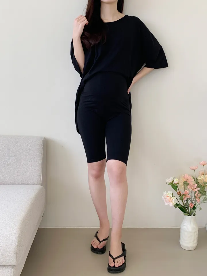 국내제작 5부 임산부레깅스 면 40수 상세 이미지 8
