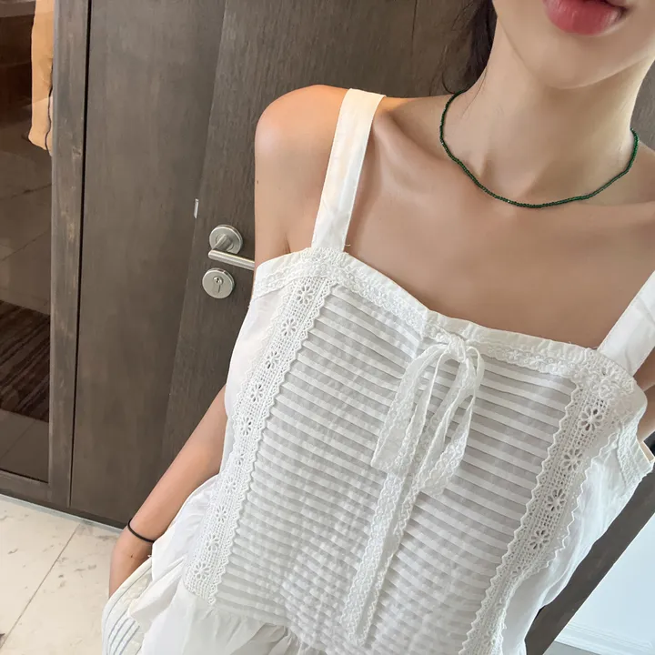 (블랙당일출고) 시어서커 줄지 여름 스트라이프 와이드 롱 밴딩 팬츠 2color 비치웨어 상세 이미지 19