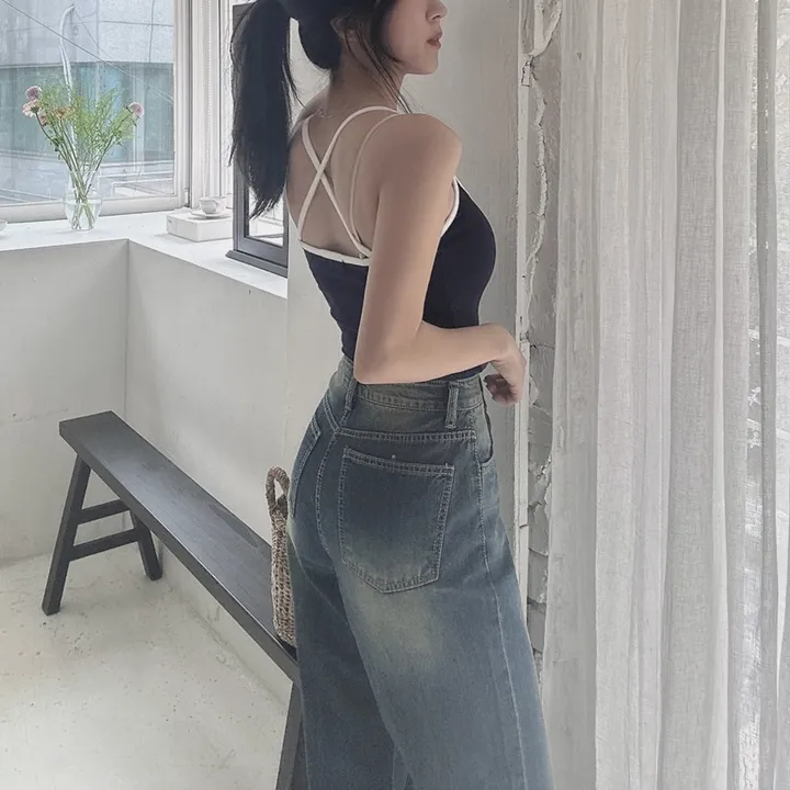 [당일출고] #누적10만장 썸머ver [MADE] 블림진 오버핏 딥 브러쉬 롱 와이드 데님 팬츠 (기장선택) 상세 이미지 101