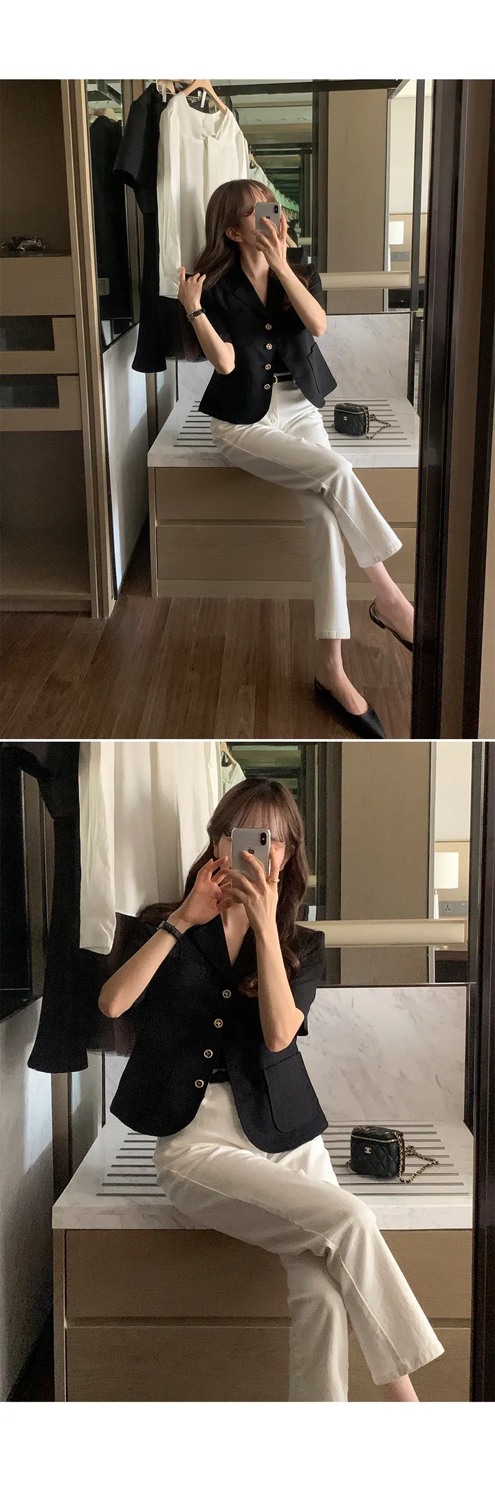 [1천장돌파][잘산템✨/하객룩,격식룩추천💗][자체제작] 디에나 트위드 세미크롭 자켓 상세 이미지 53