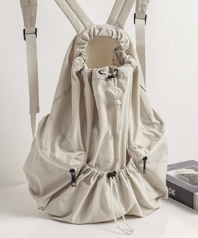 고퀄/유사품주의 [특가/당일발송] 3color 스트링 포켓 나일론 백팩 EBA803