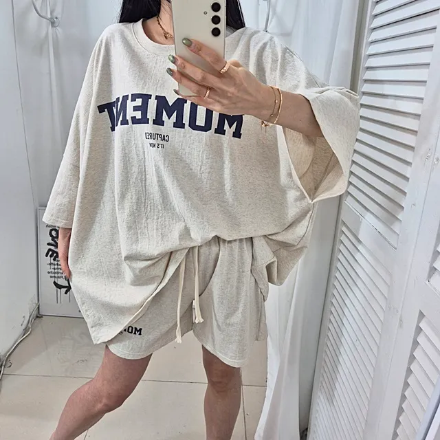 [4COLOR/~3XL] 오버핏 모먼트 트레이닝세트 상세 이미지 8