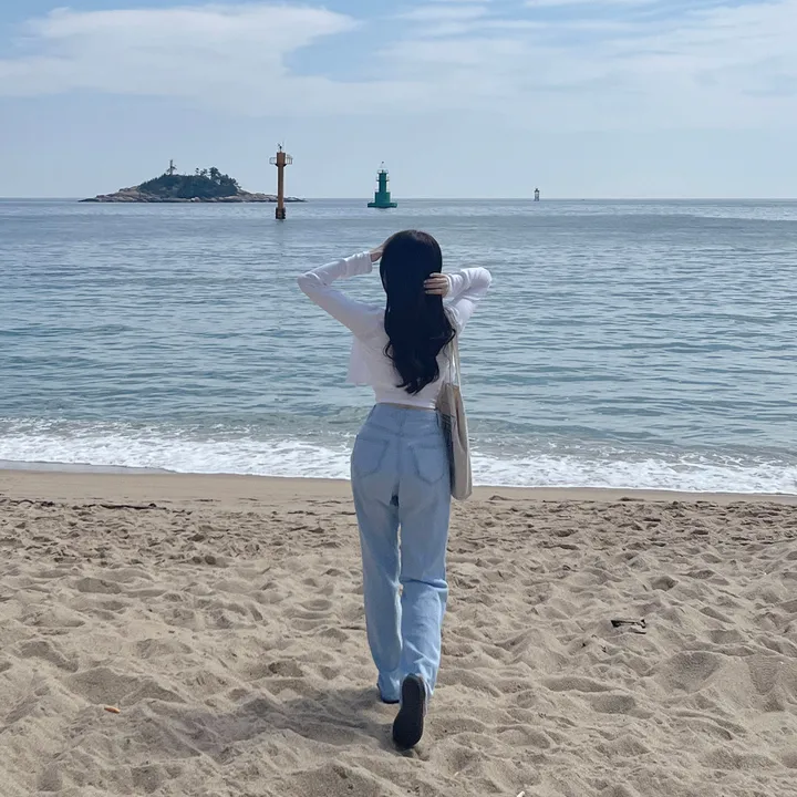 [자체제작/허리쏘옥/기본,롱ver] 후들후들 얇은 썸머 연청 와이드 데님 여름 청바지 롱팬츠 상세 이미지 39