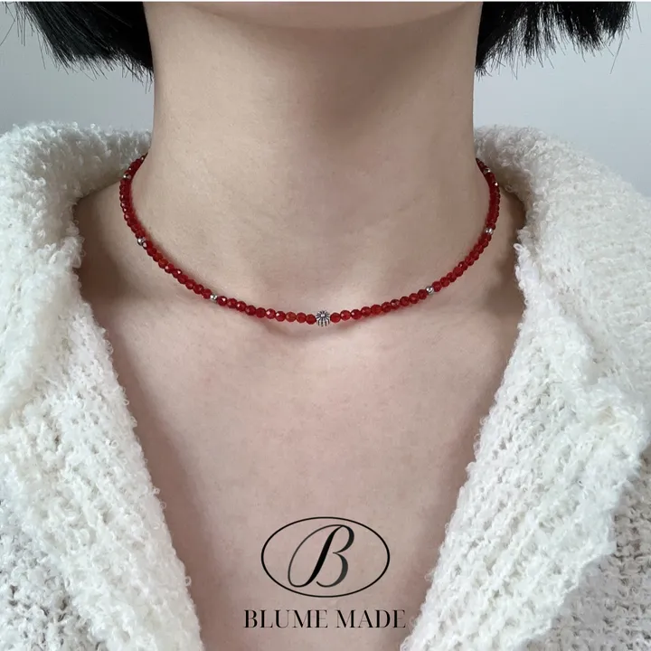 *3천개돌파🔥[made/3color]  플라워 비즈 목걸이 상세 이미지 6