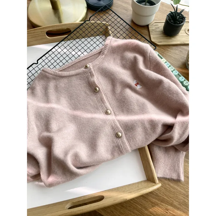 봄가디건 봄아우터 데일리 토끼 자수 상세 이미지 16