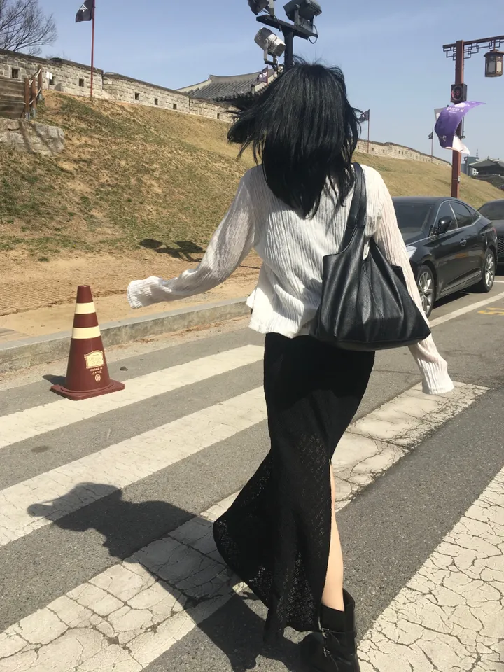 [시원해요!] 코랄린 cd - 봄 여름 간절기 러블리  시스루 루즈핏 링클 얇은 긴팔 가디건 상세 이미지 7