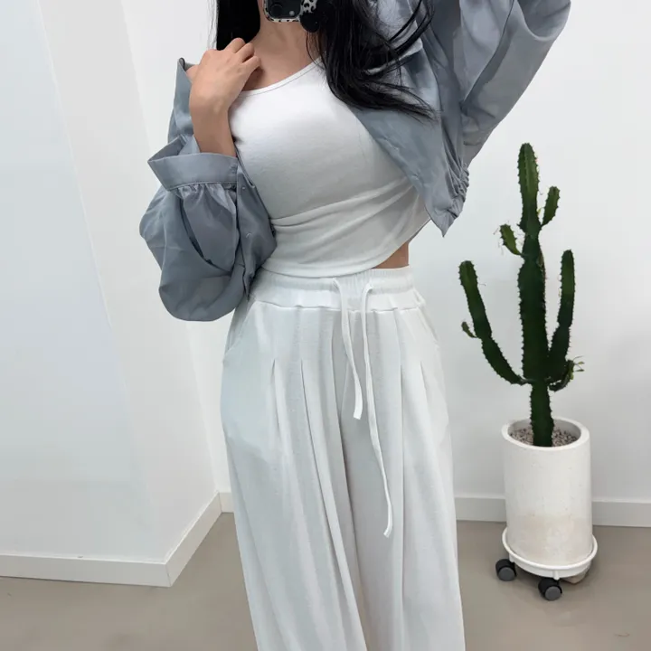 로저 원오프 핀턱 팬츠 세트 상세 이미지 31