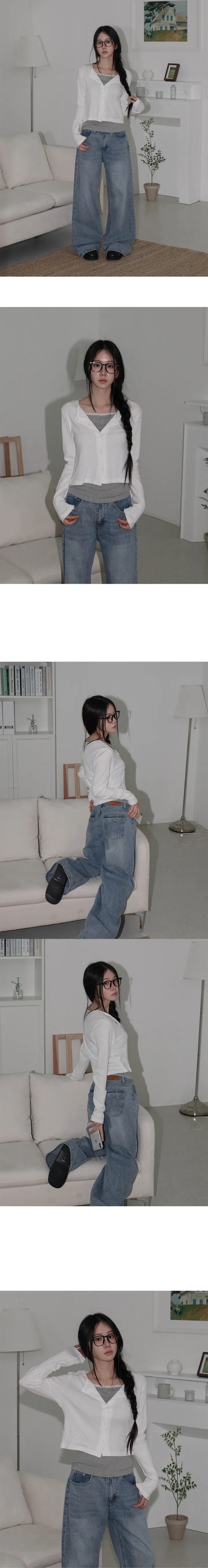 [여름에도 쭉 - ✿] 플라워 펀칭 가디건 (3color) 상세 이미지 6