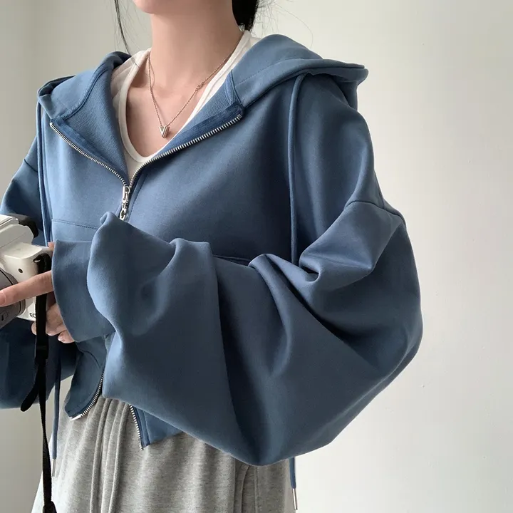 [💖후기극찬/봄,가을교복💖]  자체제작 #크치Made 꿈에 나온 핏, 사계절 입는 크롭 투웨이 후드집업 - zipup : 봄,봄아우터,봄자켓,가을,가을아우터 상세 이미지 87