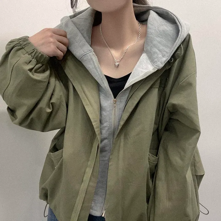 [후드탈부착] hip! 아방기본핏 야상 자켓 상세 이미지 6