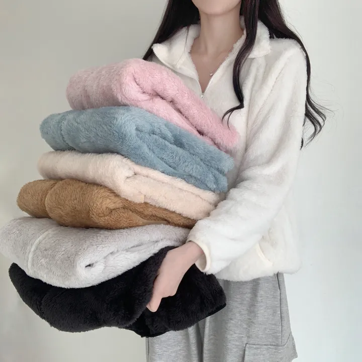 당일발송❤‍🔥[포근해☁️] 뭉게뭉게 구름이 빅사이즈 오버핏 양털 후리스 집업 가디건 (남녀공용/커플집업) 상세 이미지 2