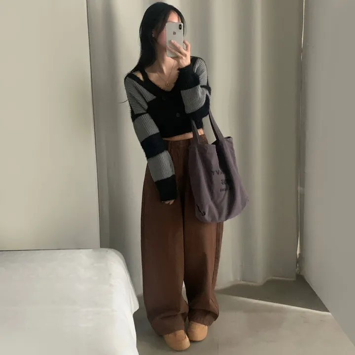 [세트증정!/앙고라소재🤍] 스푸닝 보들 여리 앙고라 니트가디건 나시세트, 투피스 - 2color 상세 이미지 19