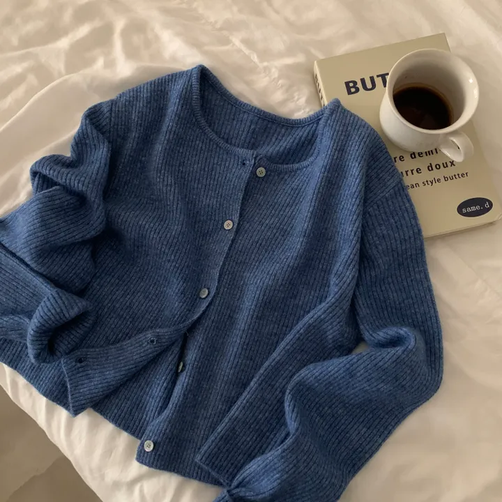 [만족도100%/캐시울🤍] 뮤어 데일리 라운드넥 니트 가디건 - 5color 상세 이미지 32