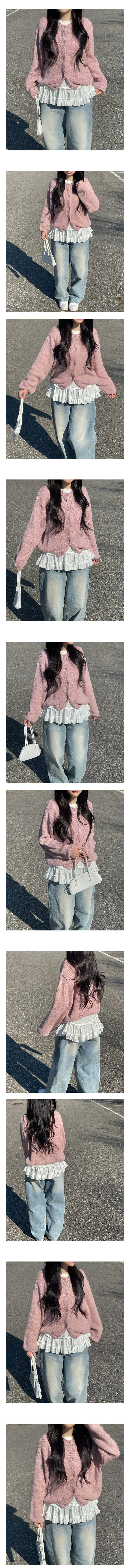 [울함유🤍] 율리 알파카 울 루즈핏 라운드 가디건 상세 이미지 3