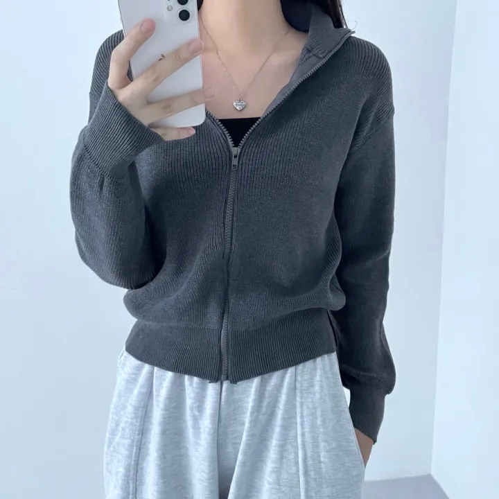 [1만장 돌파] half neck knit zip-up! (3col) 상세 이미지 5