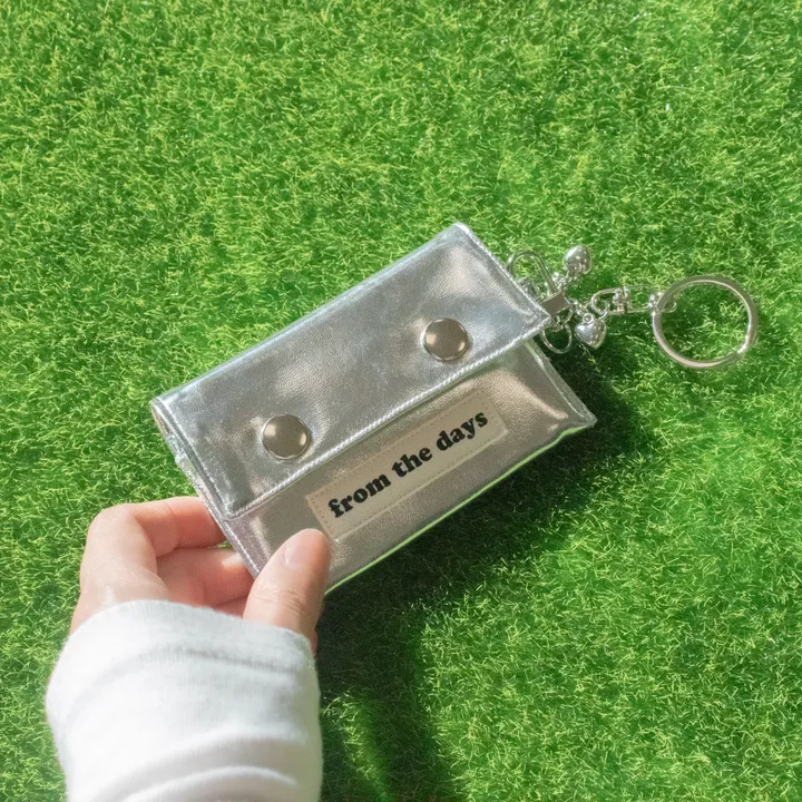 [💘묶음할인/MADE] 실버 카드 지갑 키링/ 미니 동전 교통카드 인조가죽 파우치 상세 이미지 32
